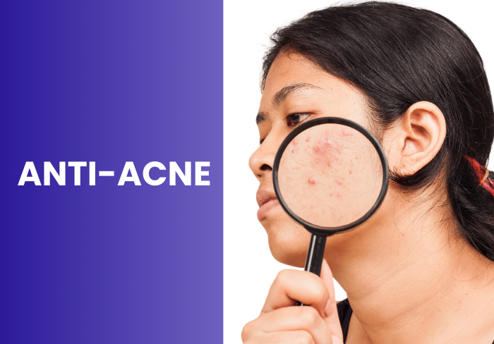 Anti acne girl