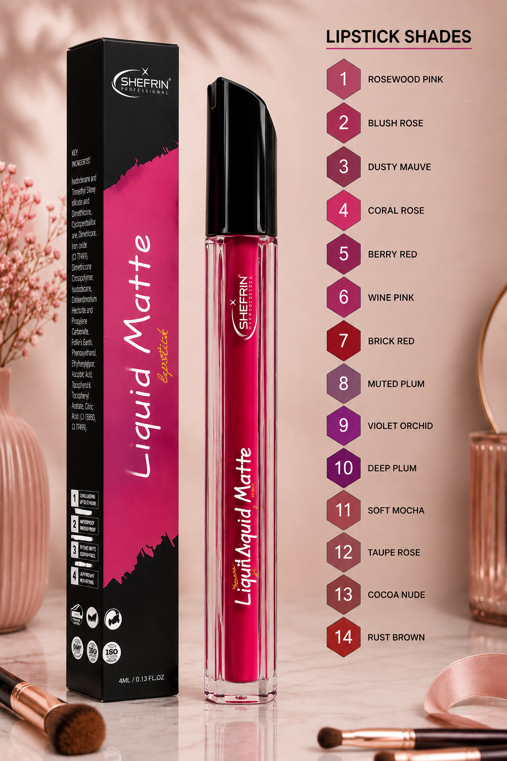 Shefrin Liquid Matte Lipstick